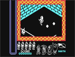 In game image of Nightshade on the Commodore 64.