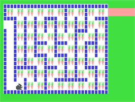 In game image of Pathfinder (Micro Text Publications) on the Commodore 64.