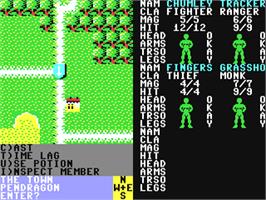 In game image of Phantasie 3 - The Wrath Of Nikademus on the Commodore 64.