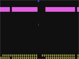 In game image of Phaser (Cascade Games - Shoot'em Up) on the Commodore 64.