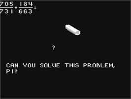 In game image of Playful Professor - Math Tutor on the Commodore 64.
