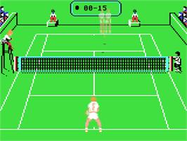 In game image of Pro Tennis Tour / Great Courts on the Commodore 64.