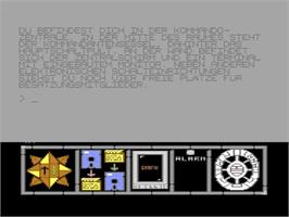 In game image of Projekt Prometheus / Project Prometheus on the Commodore 64.