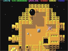 In game image of Pulse Warrior on the Commodore 64.