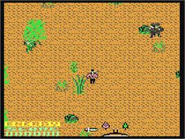 In game image of Rambo - First Blood Part 2 on the Commodore 64.