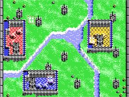 In game image of Rampart on the Commodore 64.
