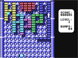 In game image of Rebound (Markt & Technik) on the Commodore 64.