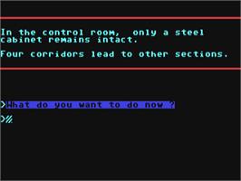 In game image of Return To Earth on the Commodore 64.
