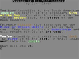In game image of Revenge Of The Moon Goddess on the Commodore 64.