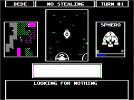 In game image of Robot Rascals on the Commodore 64.