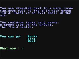 In game image of Search For Reaper on the Commodore 64.