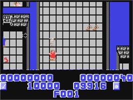 In game image of Shackled on the Commodore 64.