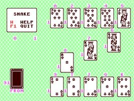 In game image of Snake (Phoenix Publishing) on the Commodore 64.