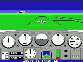 In game image of Solo Flight - 2nd Edition on the Commodore 64.