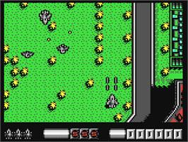 In game image of Sonic Boom (Activision) on the Commodore 64.