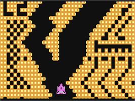 In game image of Space Hawk (Chris Yates and Jonathan Wells - 2016) on the Commodore 64.
