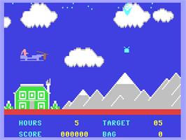 In game image of Special Delivery - Santa's Christmas Chaos on the Commodore 64.
