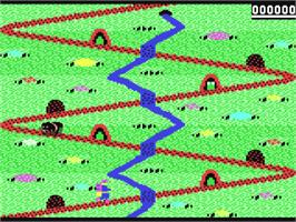 In game image of Spike's Peak on the Commodore 64.