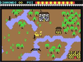 In game image of Spirit Of The Stones on the Commodore 64.