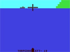 In game image of Steve Crossland - Sub Commander on the Commodore 64.