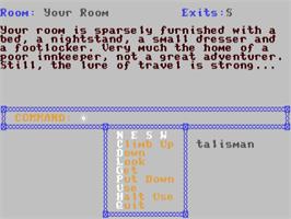 In game image of Storm-tamer - The Numehra Saga on the Commodore 64.