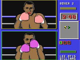 In game image of TKO on the Commodore 64.