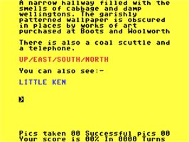 In game image of Terrormolinos on the Commodore 64.