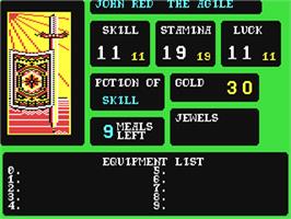 In game image of The Forest of Doom on the Commodore 64.