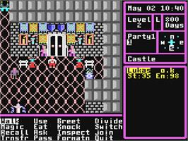 In game image of The Magic Candle on the Commodore 64.