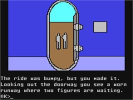 In game image of The Mask of the Sun on the Commodore 64.