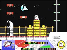 In game image of Titanic Blinky on the Commodore 64.