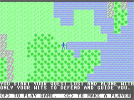 In game image of Ultima 2 - Revenge Of The Enchantress on the Commodore 64.