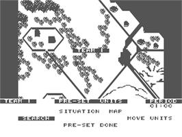 In game image of Under Fire on the Commodore 64.