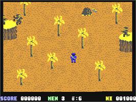 In game image of Who Dares Wins on the Commodore 64.