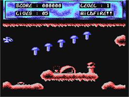 In game image of Wild-Fire - The Wild-Fires of Oklahoma Forests on the Commodore 64.