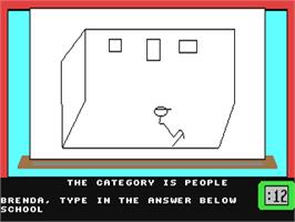 In game image of Win, Lose Or Draw Junior on the Commodore 64.