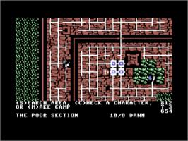 In game image of Wizard's Crown on the Commodore 64.
