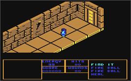 In game image of Wizardry: Proving Grounds of the Mad Overlord on the Commodore 64.