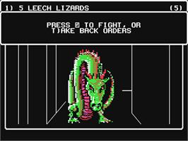 In game image of Wizardry V: Heart of the Maelstrom on the Commodore 64.