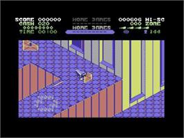 In game image of Zig Zag (Mirrorsoft) on the Commodore 64.