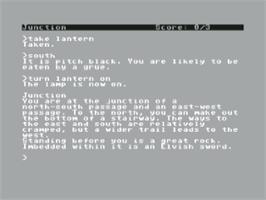 In game image of Zork 3 - The Dungeon Master on the Commodore 64.