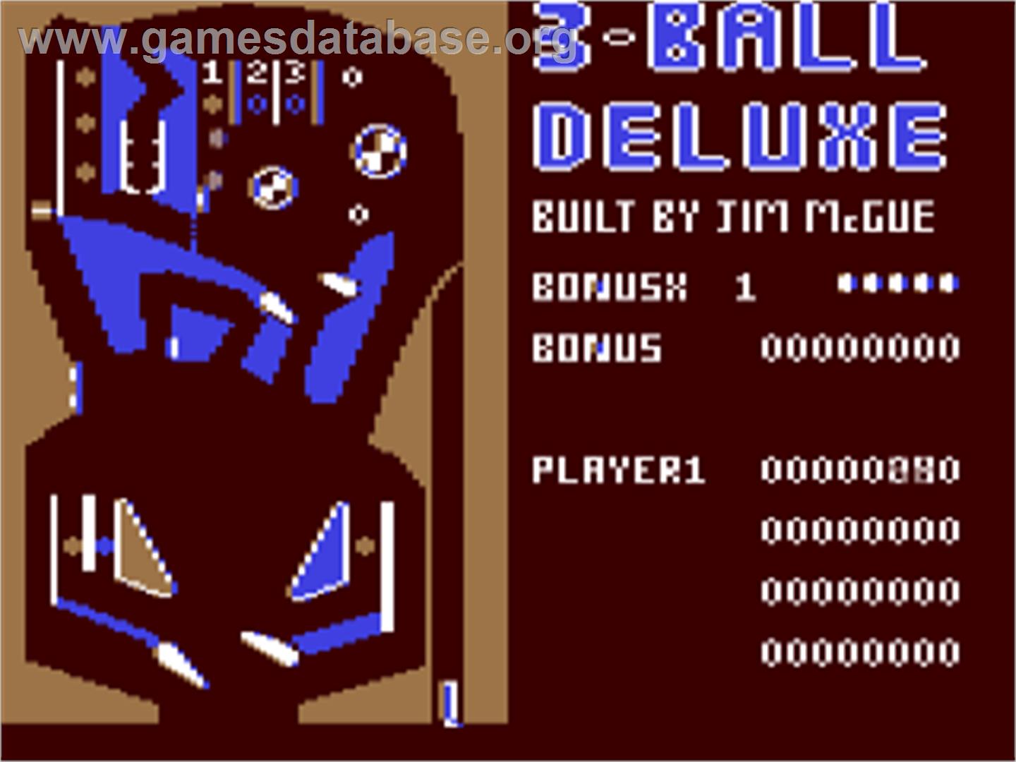 3-ball Deluxe - Commodore 64 - Artwork - In Game