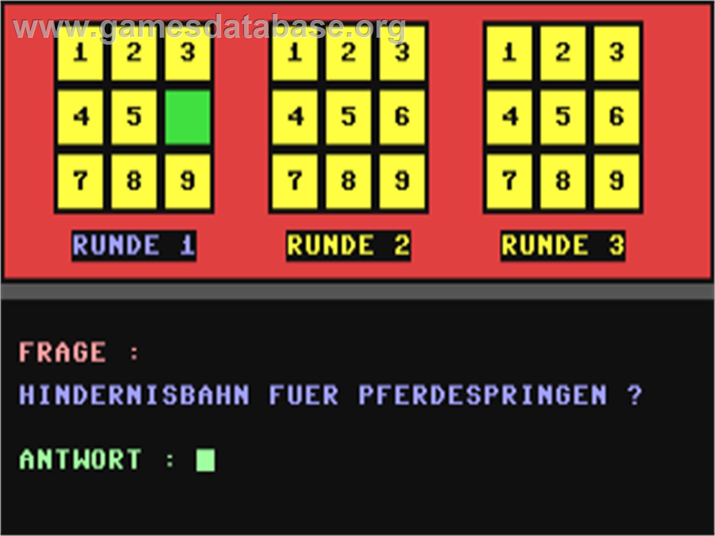 3 X 3 - Commodore 64 - Artwork - In Game