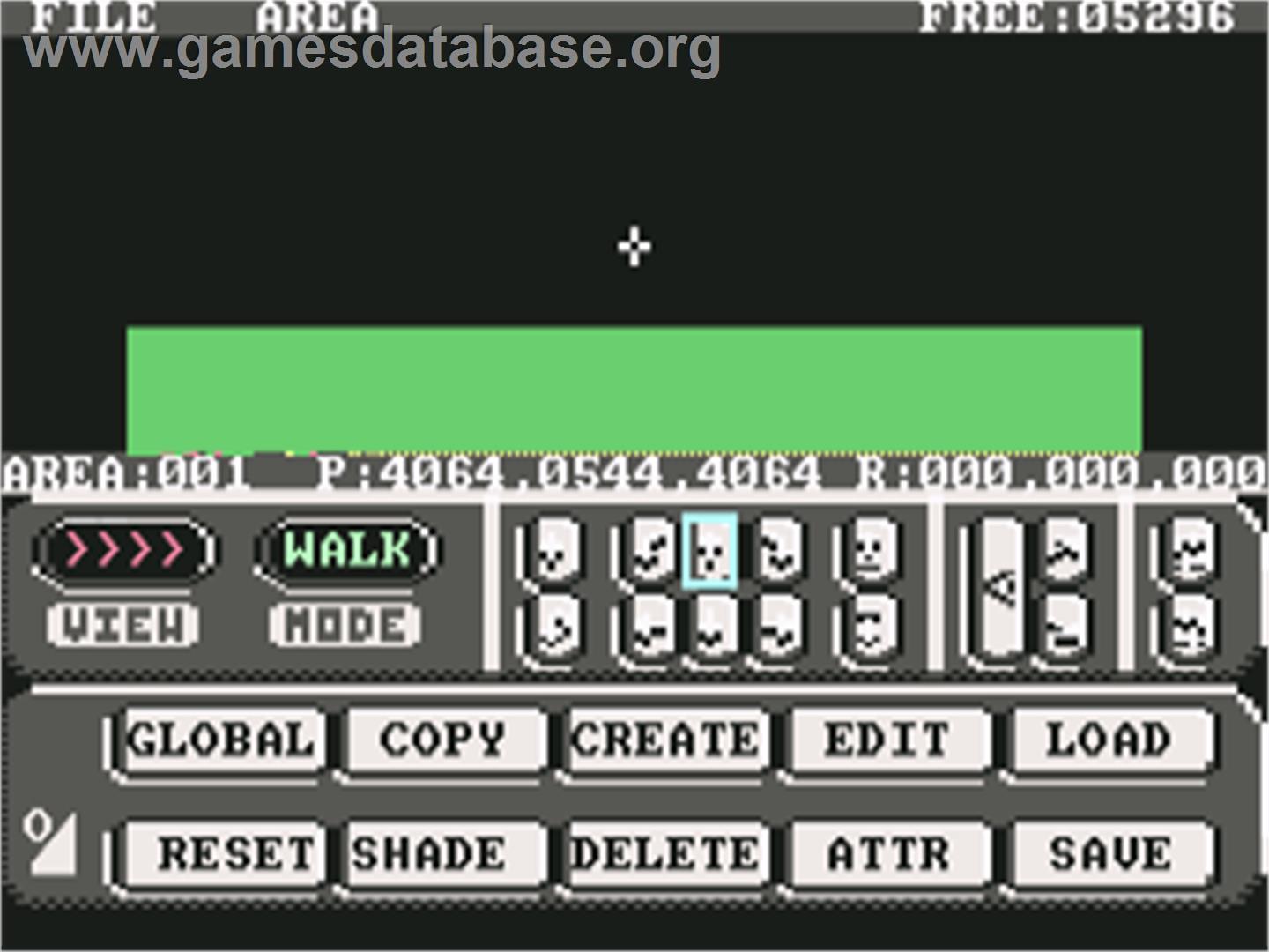 3d Construction Kit - Commodore 64 - Artwork - In Game