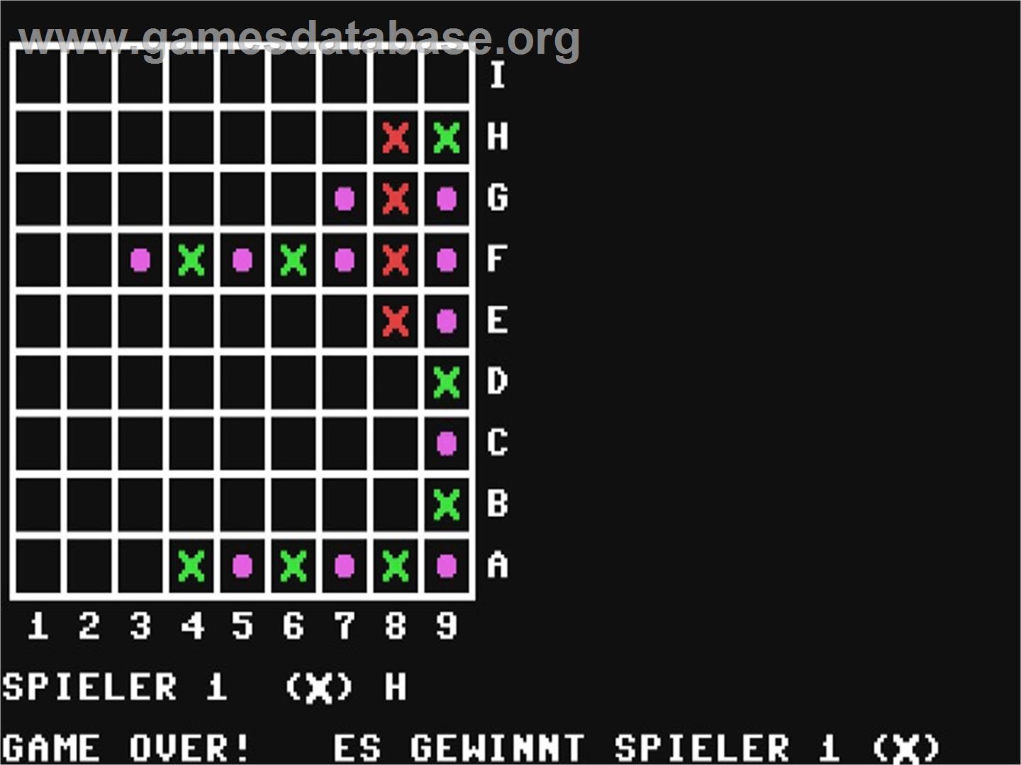 4 Gewinnt 2002 - Commodore 64 - Artwork - In Game