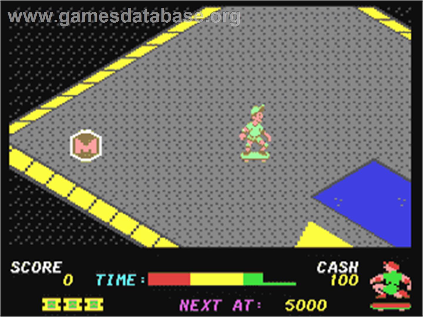 720 Degrees - Commodore 64 - Artwork - In Game