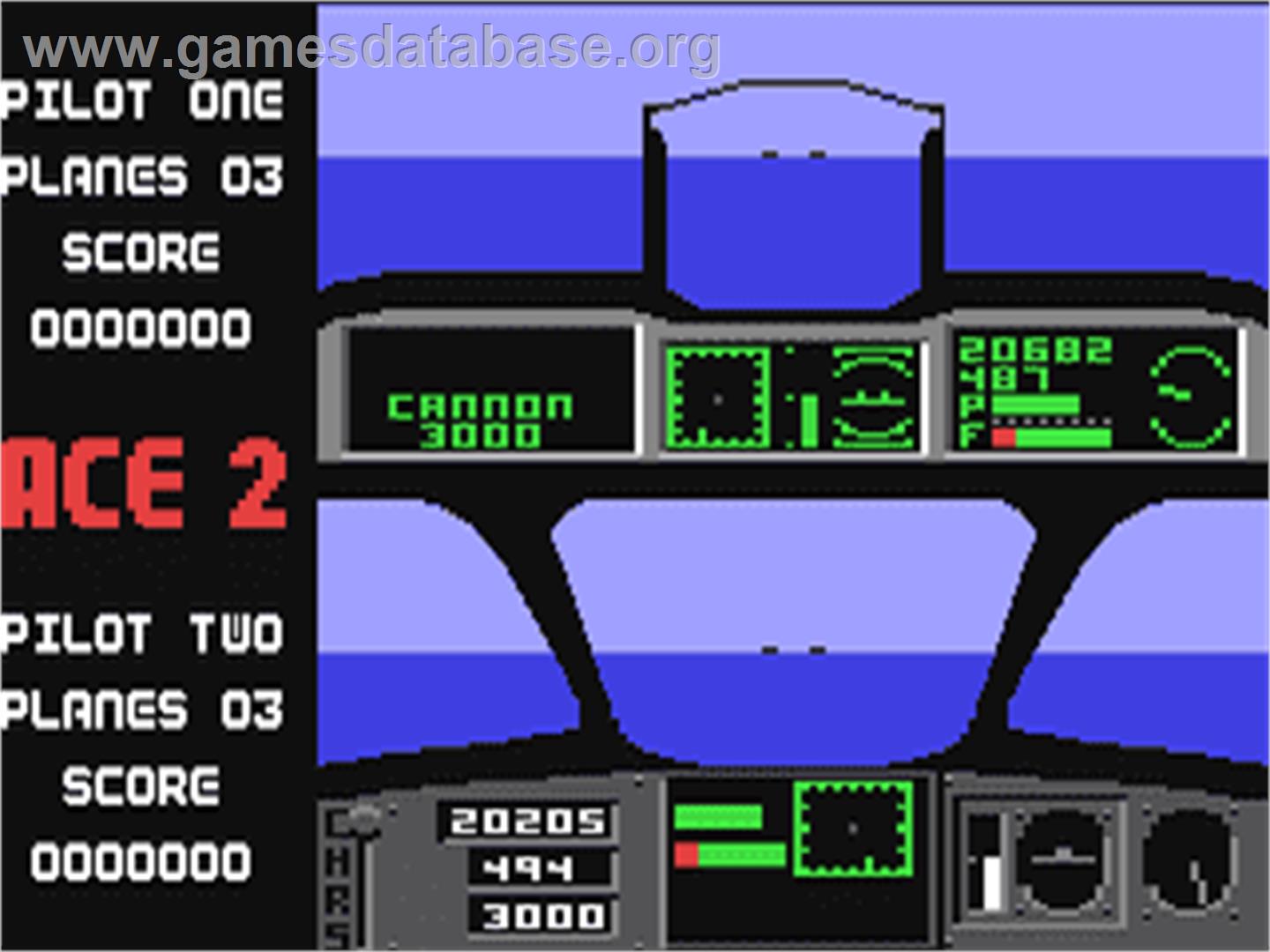 ACE 2 (Cascade Games) - Commodore 64 - Artwork - In Game