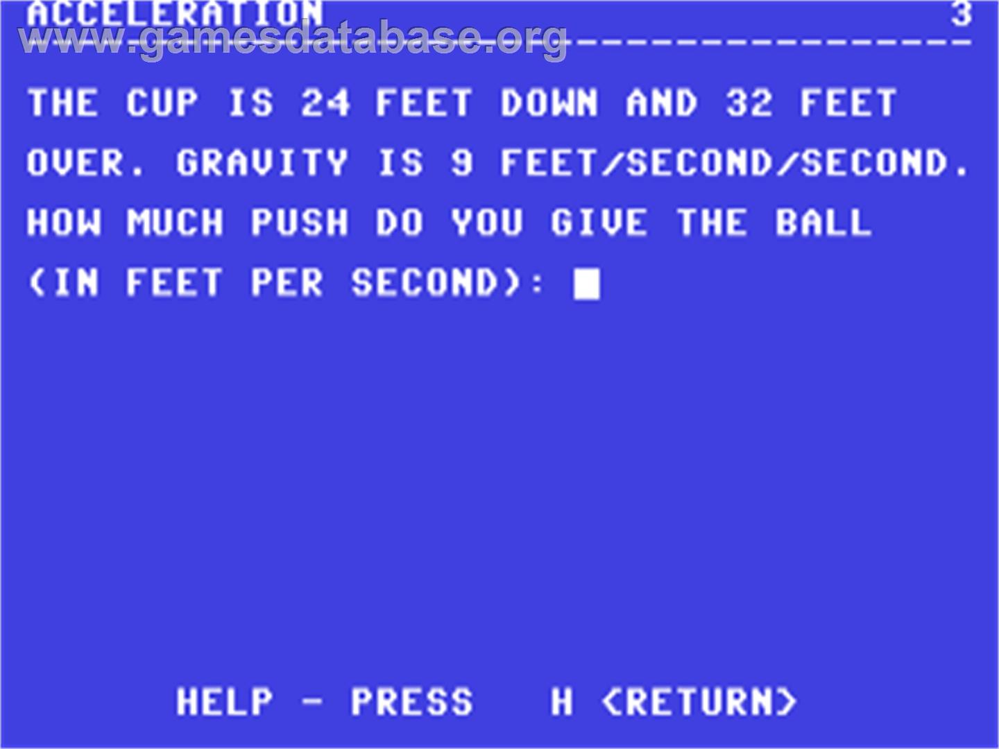 Acceleration - Commodore 64 - Artwork - In Game