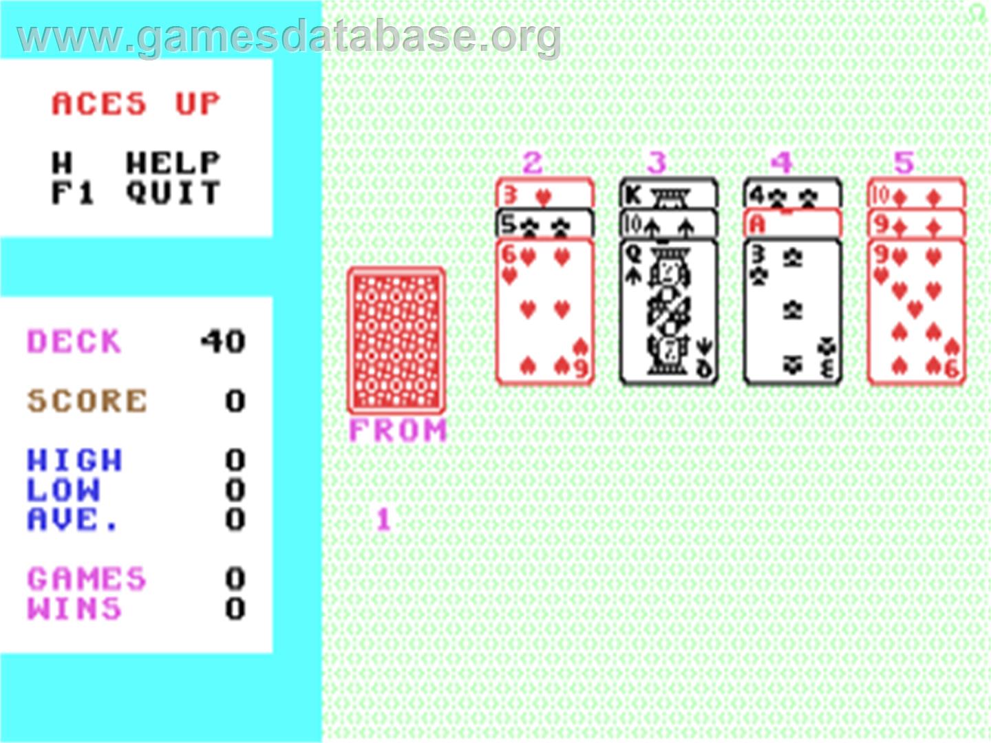Aces Up (1994) - Commodore 64 - Artwork - In Game