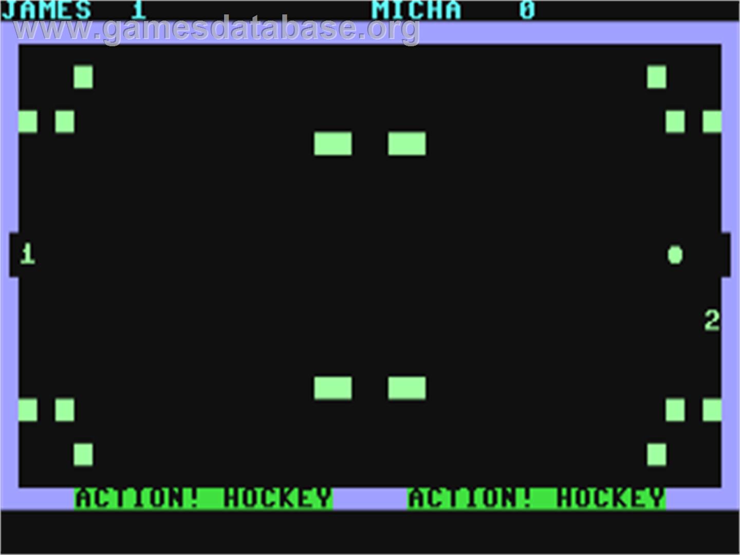 Action! Hockey - Commodore 64 - Artwork - In Game